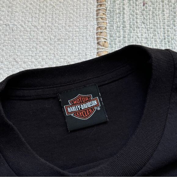 Harley Davidson Freedom USA Flag Eagle Oconomowoc Wisconsin Graphic T-Shirt S - Picture 6 of 7